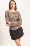 Veiled Floral Top