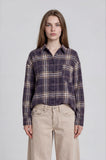 Corner Café Plaid Top