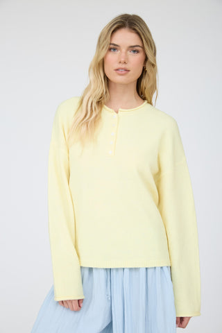 Buttercup Henley Sweater
