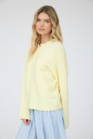 Buttercup Henley Sweater