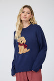 Scarf Season Puppy Sweater