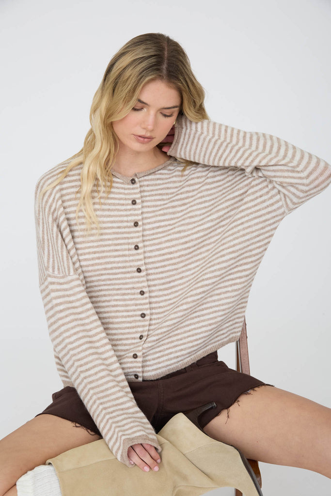 Weekend Stroll Striped Sweater