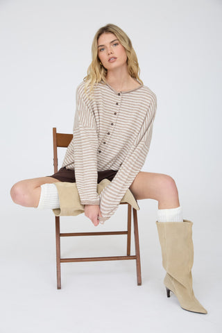 Weekend Stroll Striped Sweater