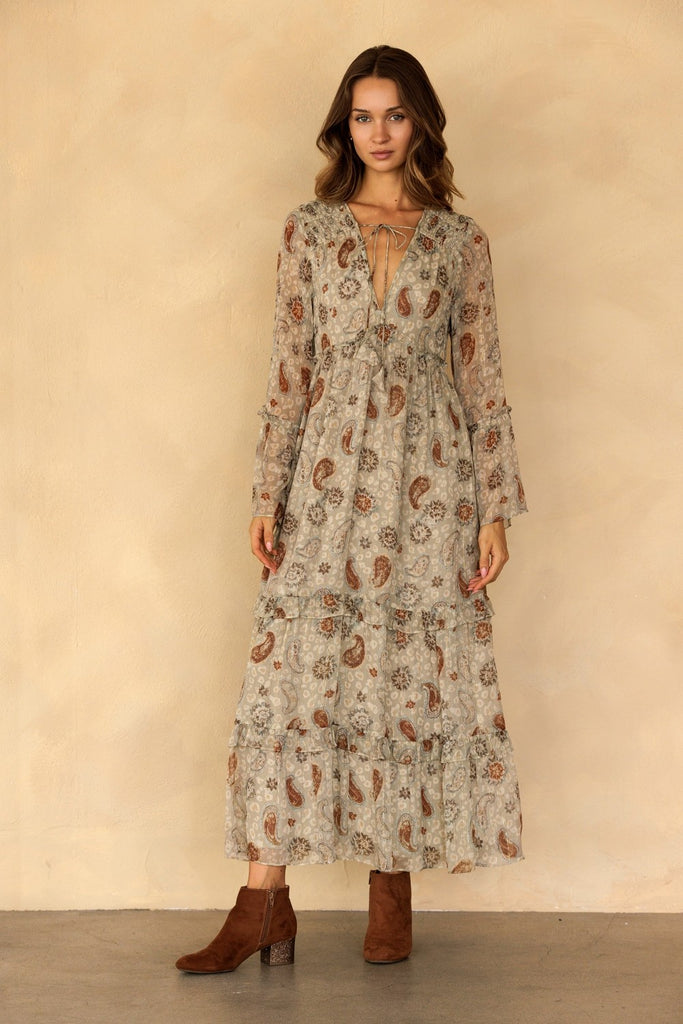 Winding Road Paisley Maxi Dress
