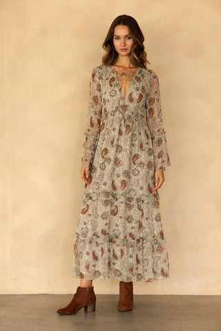 Winding Road Paisley Maxi Dress