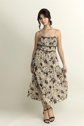 Inked Blooms Dress