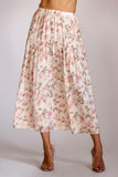 Petal Drift Midi Skirt