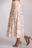 Petal Drift Midi Skirt