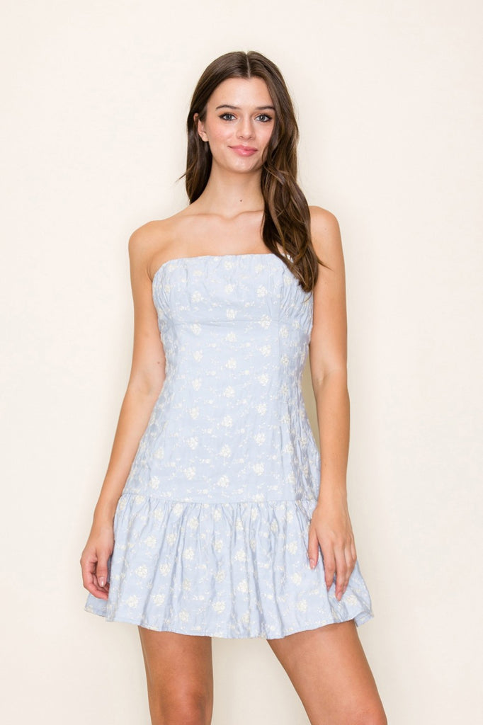 Whisper Bloom Mini Dress