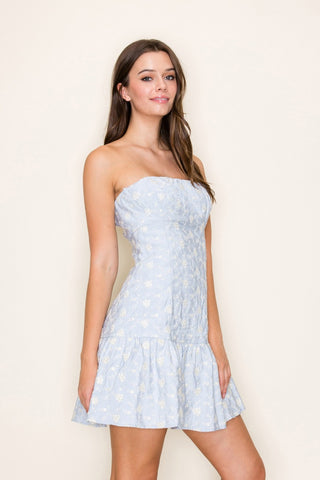 Whisper Bloom Mini Dress