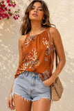 Sienna Wildflower Halter Top