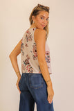 Sienna Wildflower Halter Top