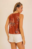 Sienna Wildflower Halter Top