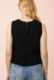 Sweetheart Bow Peplum Top