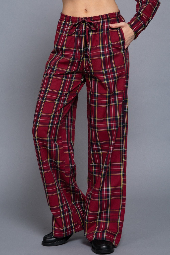 Holiday Plaid Relaxed Pant