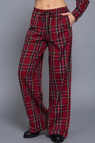 Holiday Plaid Relaxed Pant