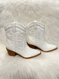 Missing You Bootie in White