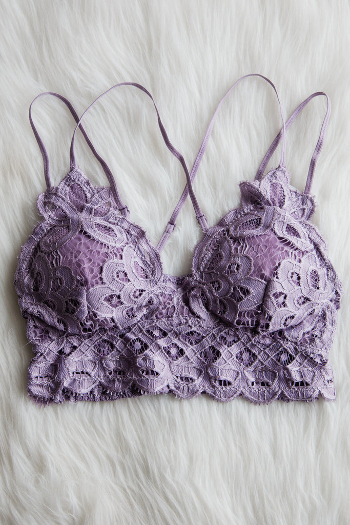 Amazing Lace Bralette in Purple Sky