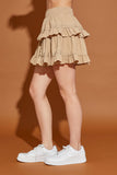 Lets Get Away Skirt in Taupe