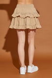 Lets Get Away Skirt in Taupe