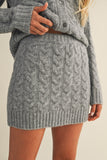 Fireside Cable Mini Skirt