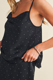 Dot After Dark Satin Cami