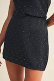 Flash Point Studded Mini Skirt