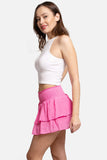 Shine Bright Mini Skirt in Hot Pink