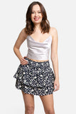 Shine Bright Mini Skirt in Navy Floral