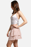 Shine Bright Mini Skirt in Pink Floral