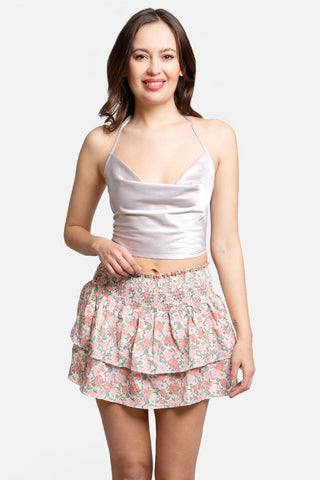 Shine Bright Mini Skirt in Florals