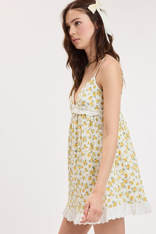 Lace Petals Swing Dress