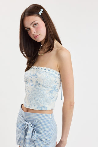 Blue Garden Corset