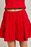 Spirit Squad Skirt in Red