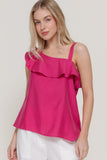 Sunset Ruffle Tank