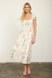 Camille Floral Flutter Dress