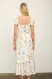 Camille Floral Flutter Dress