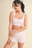 Casual Comfort Bra Top Pink Gingham