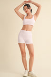 Casual Comfort Bra Top Pink Gingham