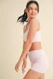 Casual Comfort Bra Top Pink Gingham
