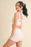 Casual Comfort Bra Top Pink Gingham