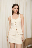Neutral Soho Vest Top