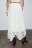 Boho Lace Midi Skirt