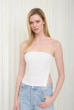 Soft Edge Strapless Top