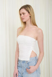 Soft Edge Strapless Top