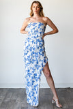 Signature Charm Dress in Blue Floral