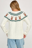 Reindeer Ridge Knit Sweater