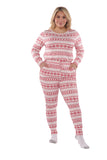 Christmas Morning Pajama Set in White/Red