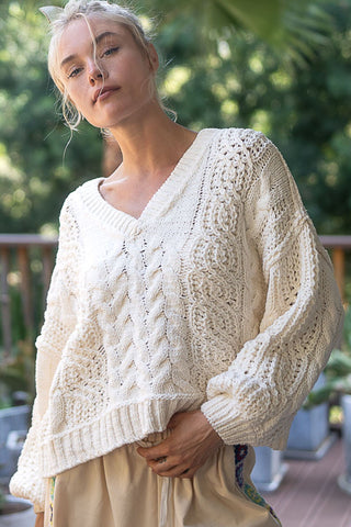 Sweet Surprise Sweater in Cream