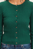 Buttoned Up Cable Cardigan